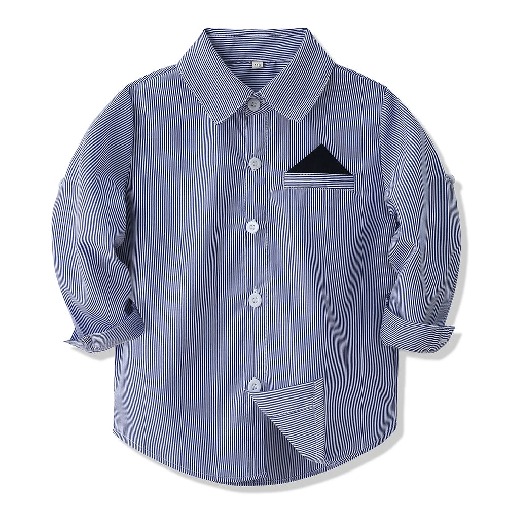 Kids Uniform for Boys Girls Vest 4 PCS Long Sleeve Autumn Back to School Clothing Set Teenage Preppy Style Daily Fashion Dress