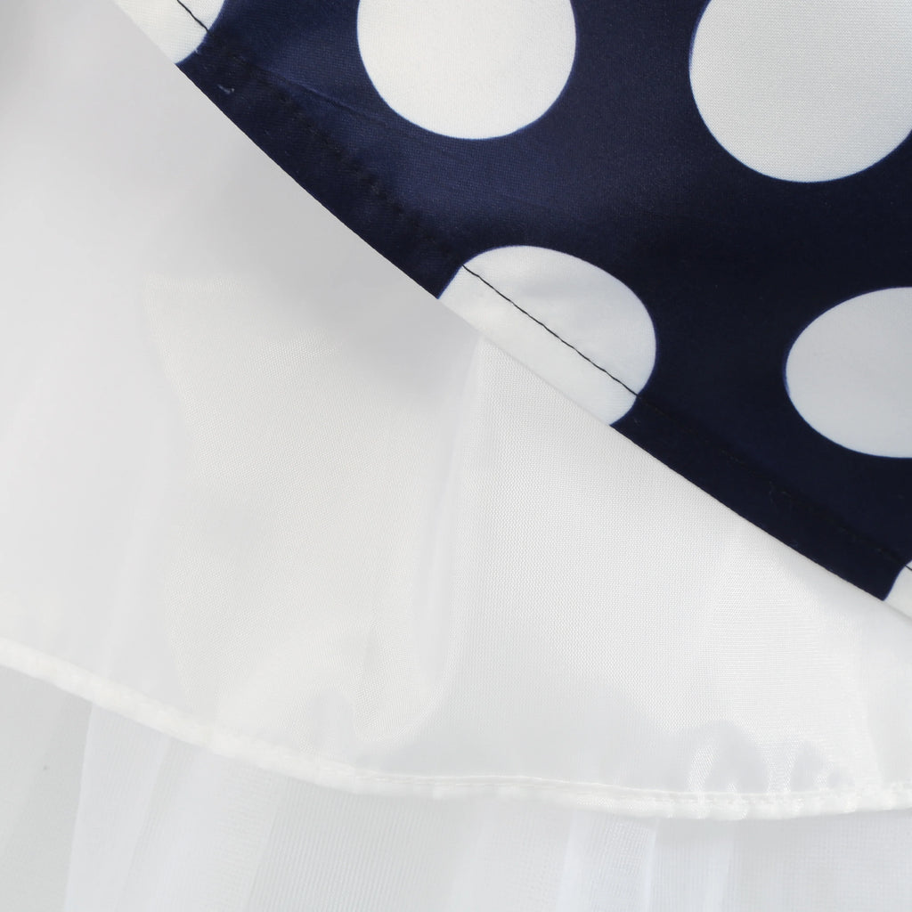 Girls' clothing, girls' baby clothes, skirt with bow and polka dot pattern, imitation show, Halloween party, exquisite clothing