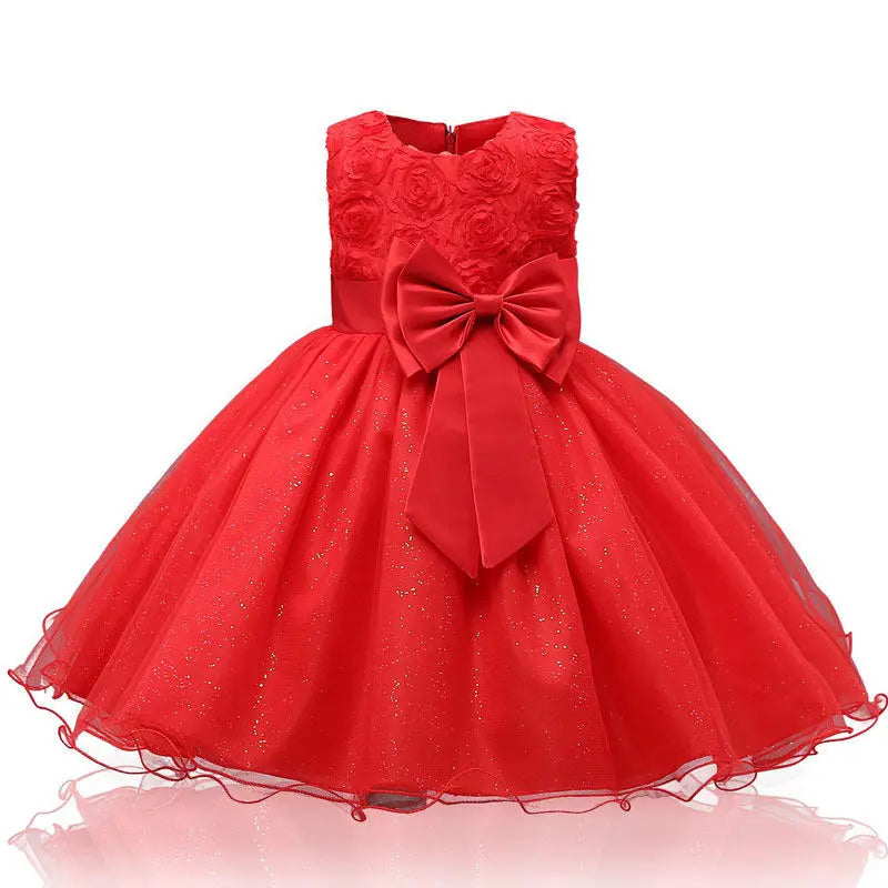 2-14yrs Teenage Clothing Christmas Girl Dress Summer Princess Wedding Party dress sequins Sleeveless New Year For Girls Clothes