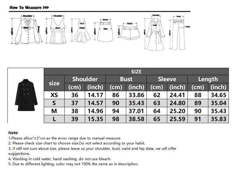 Woolen Coat Fall Fashion Black Long Coat Elegant And Pretty Women's Coats American Retro Autumn Outerwear Urban Coats