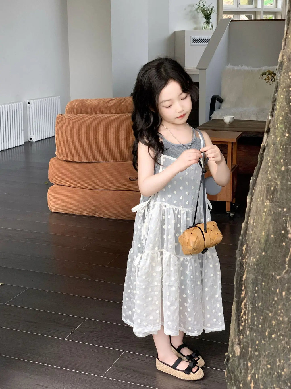 Girls Summer 2025 New Korean Sweet Clothing Suit Children's Vest Skirt Lace Embroidered Skirt Baby Casual  Fashion