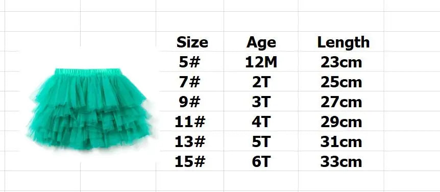 4-6year Baby Girl Dance Dress Girls Skirts Solid Gauze Kids Mini Casual Tutu Skirts Children Clothing