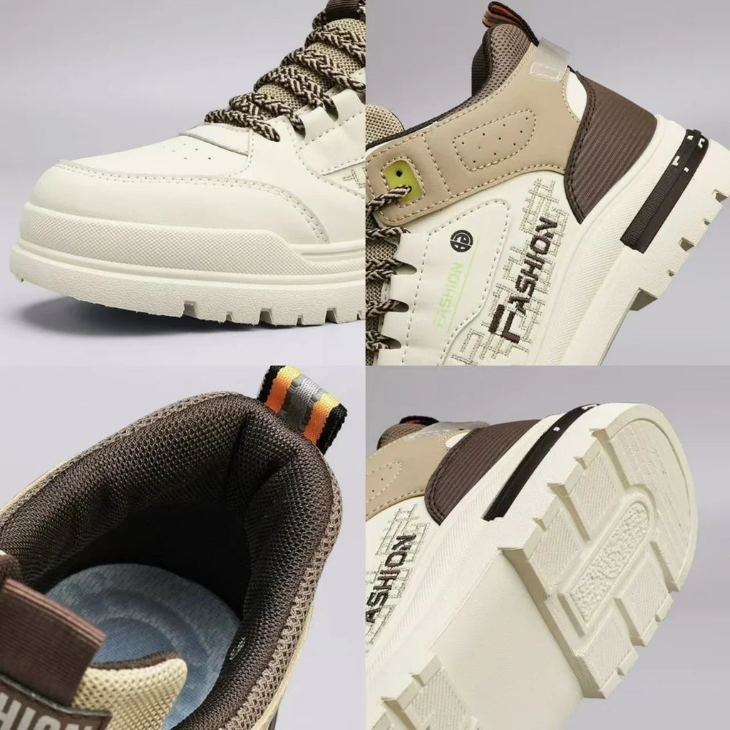 Men Sneakers Outdoor Casual Shoes New Non Slip Vulcanized Shoes Soft Sole Walking Shoe Lace-up High Top Men Shoes Tenis Hombres