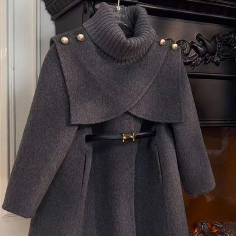 Girls Woolen Coat Children Clothing Fashionable Coat Trend Girl Winter Coat Winter Clothes for Girl Winter Jackets Ropa De Niña