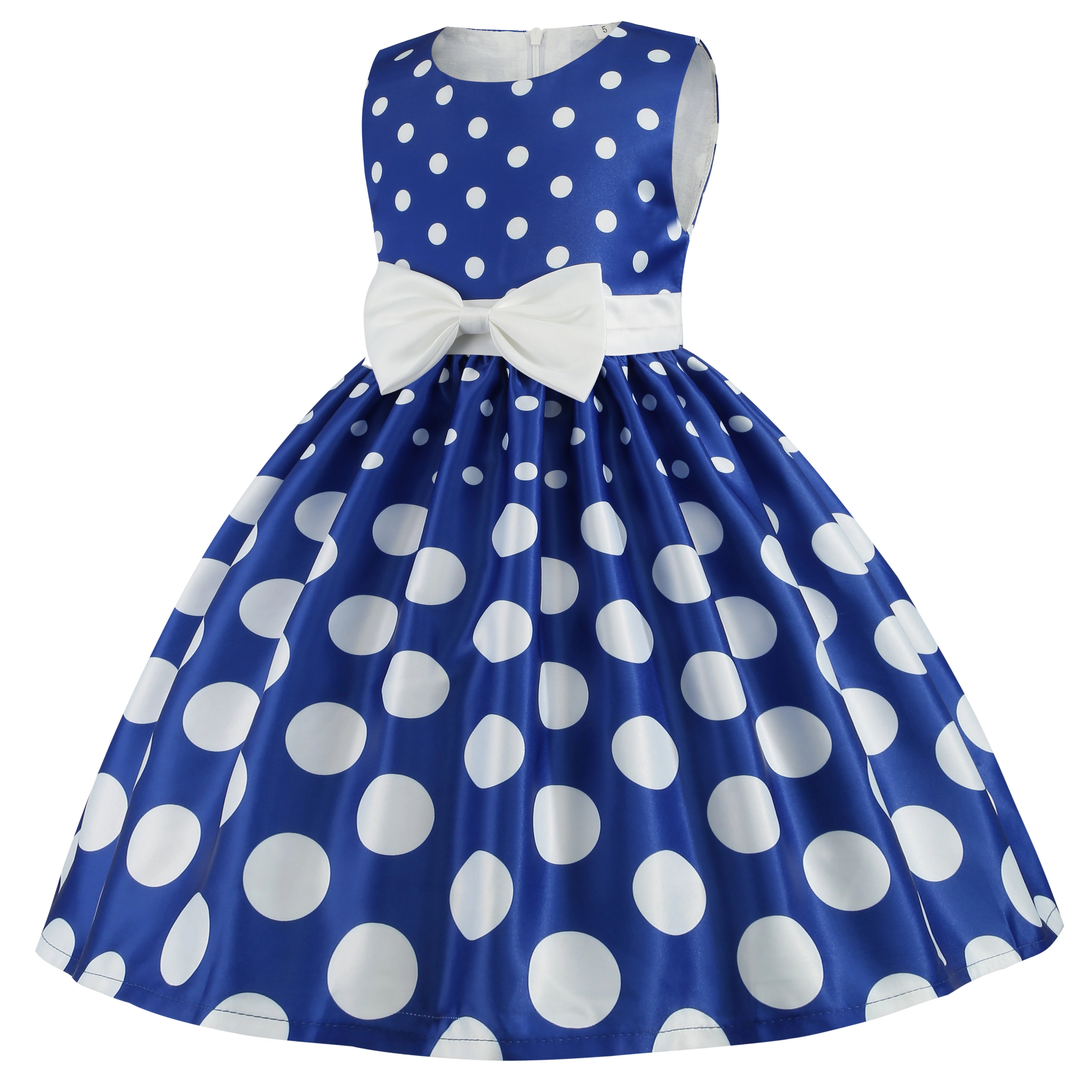 Girls' clothing, girls' baby clothes, skirt with bow and polka dot pattern, imitation show, Halloween party, exquisite clothing