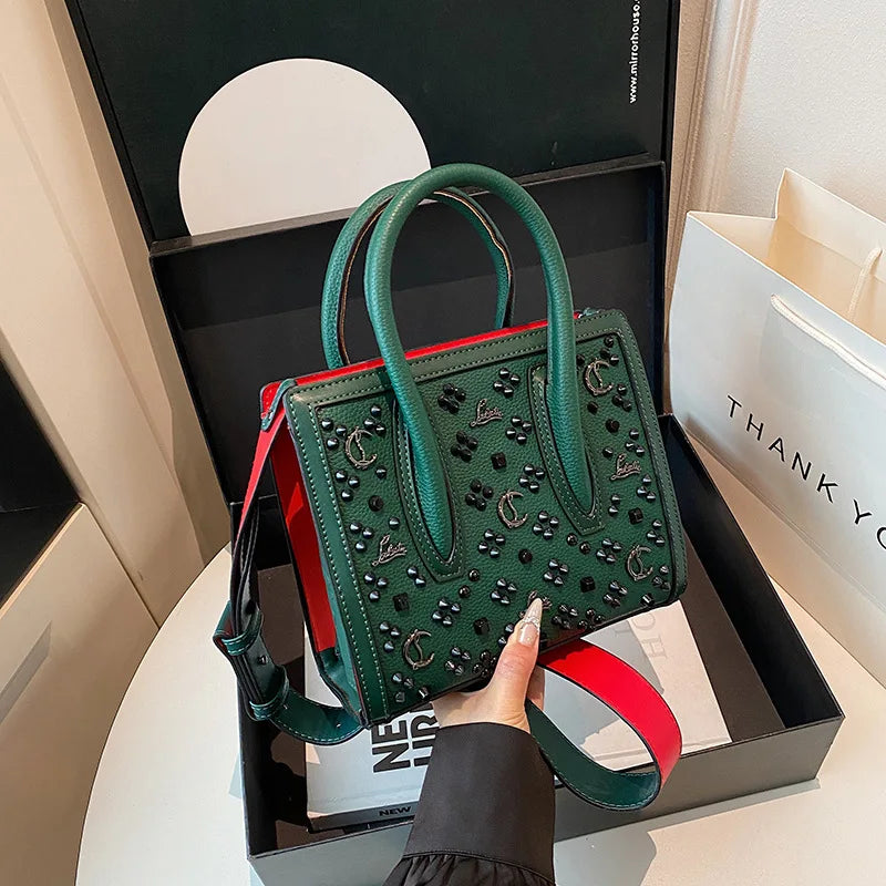 2025 New Women's Openwork Tote Bag Vintage Retro Large Capacity Shopper Crossbody Shoulder Purse Casual Chic Everyday Bag