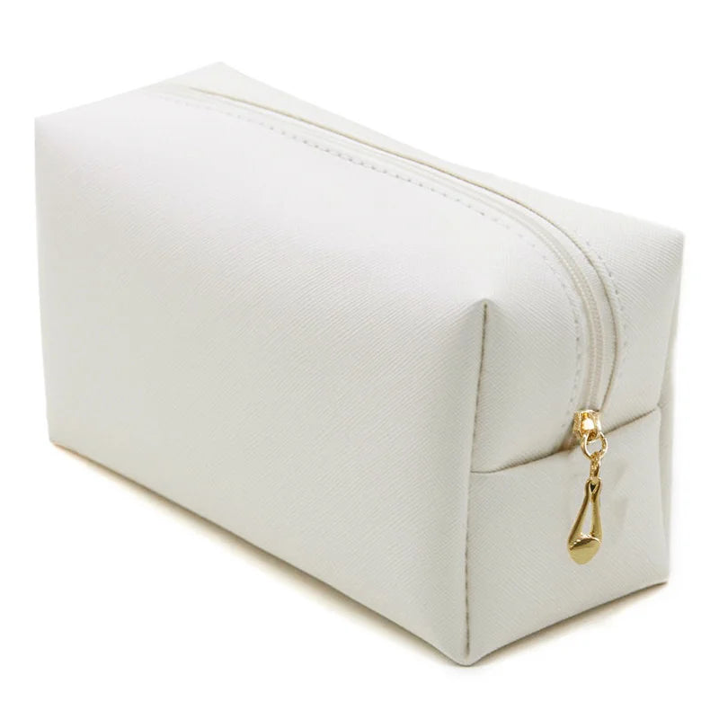 Women's Makeup Bag Large Capacity Leather PU Handheld Cosmetic Bags For Ladies Portable Waterproof Travel Wash Storage Bag