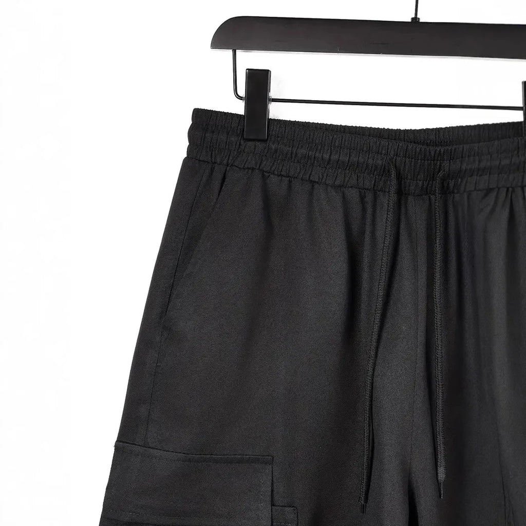 Men's Cargo Shorts 2025 Summer Loose Casual Five-pocket Cargo Shorts Street Solid Color Breathable Outdoor