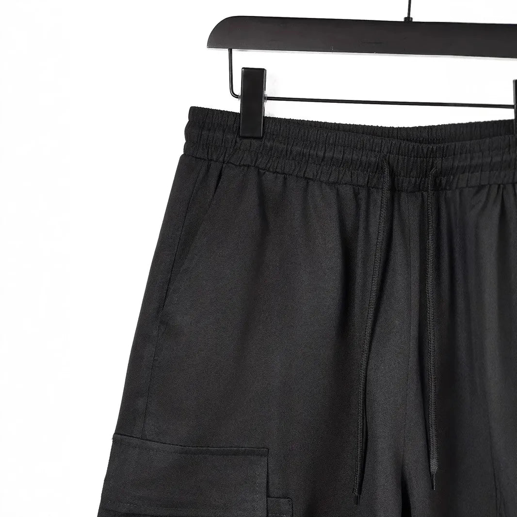 Men's Cargo Shorts 2025 Summer Loose Casual Five-pocket Cargo Shorts Street Solid Color Breathable Outdoor