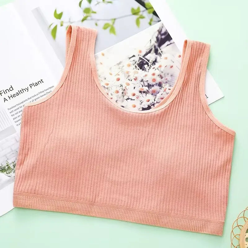 Girls Training BraTeenage Underwear Vest Adolescente Underwear Puberty Clothing 8-14Year