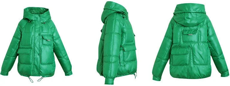 Loose Casual Short Padded Coats for Women Cotton Parkas Woman Great Warm Winter on Sale Discount Fashion 2025 Quilted Jackets