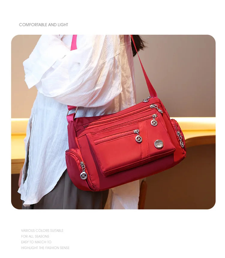 New Women Bag Nylon Waterproof Messenger Bags For Lady Crossbody Shoulder Bag Casual Handbags High Quality Multifunctional