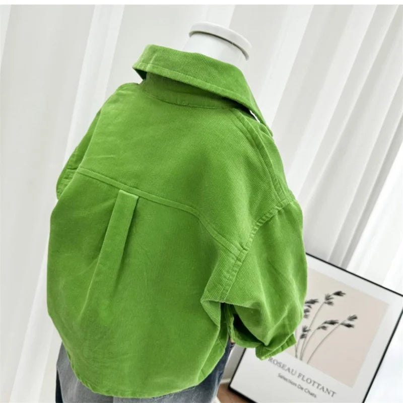 Boys Baby's Kids Blouse Coat Jacket Outwear Cotton 2024 Green Spring Autumn Shirts Outwear Sunscreen Beach Children's Clothing