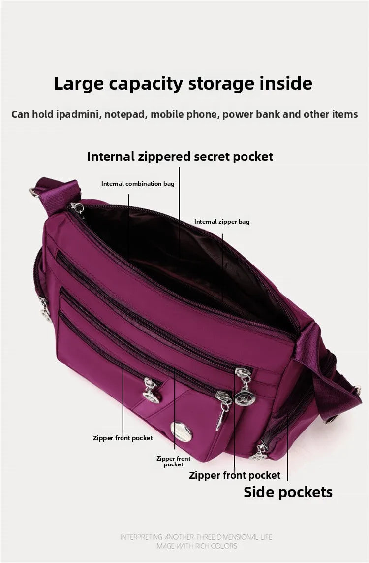 New Women Bag Nylon Waterproof Messenger Bags For Lady Crossbody Shoulder Bag Casual Handbags High Quality Multifunctional