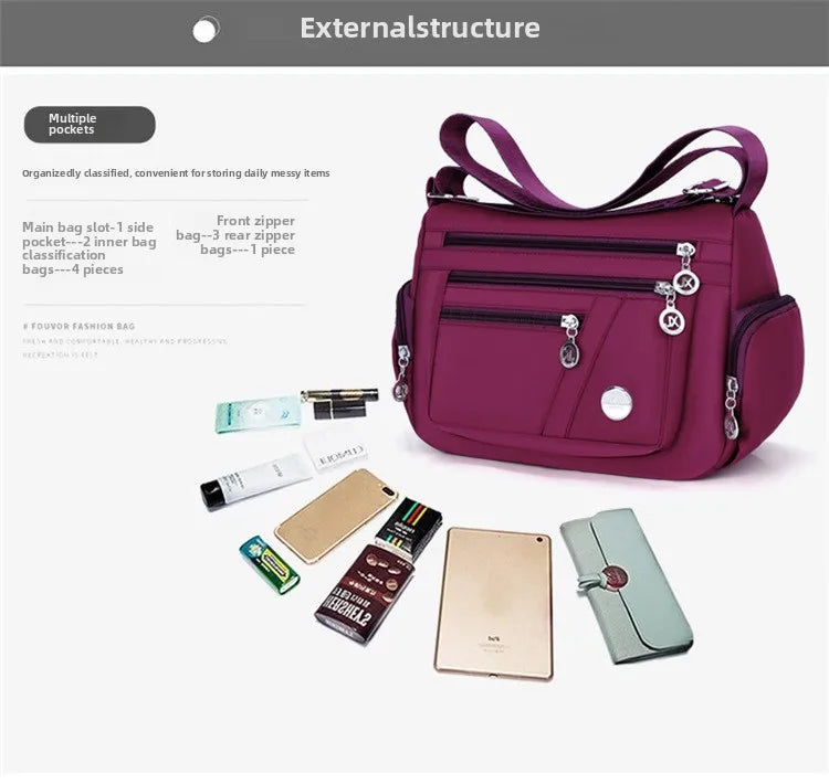 New Women Bag Nylon Waterproof Messenger Bags For Lady Crossbody Shoulder Bag Casual Handbags High Quality Multifunctional