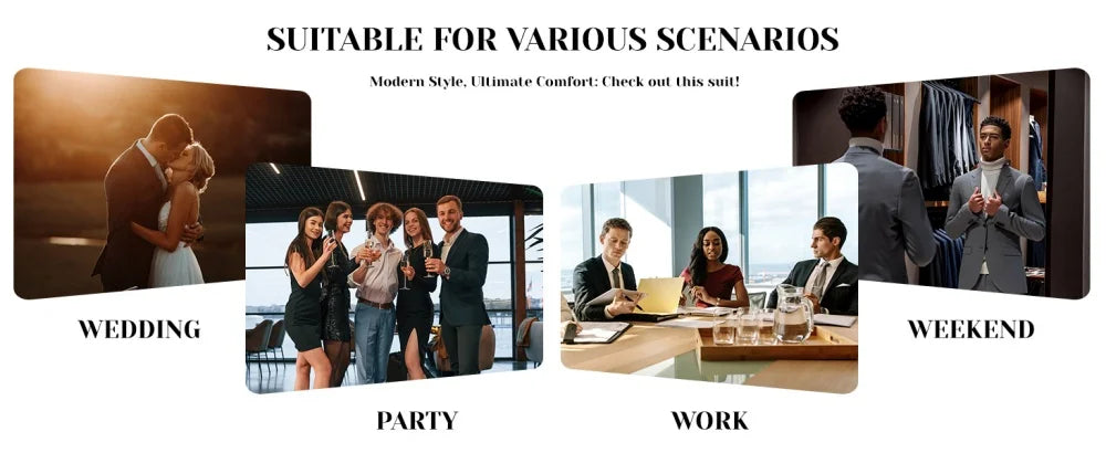 Men's Winter Suit Jacket - Classic Checked Blazer | Warm Thickened Formal Coat | Autumn/Winter Business & Leisure Wear