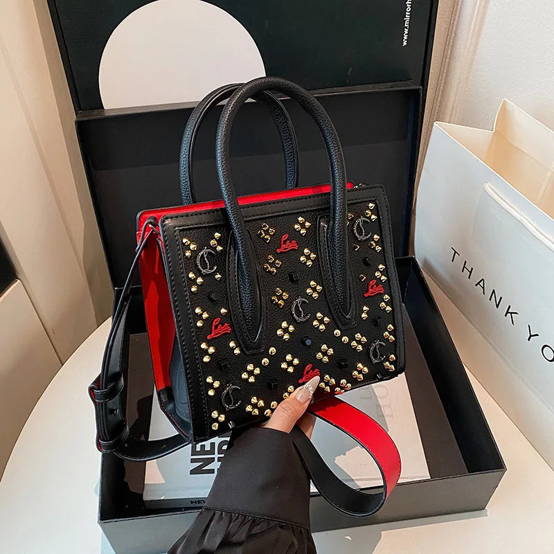 2025 New Women's Openwork Tote Bag Vintage Retro Large Capacity Shopper Crossbody Shoulder Purse Casual Chic Everyday Bag