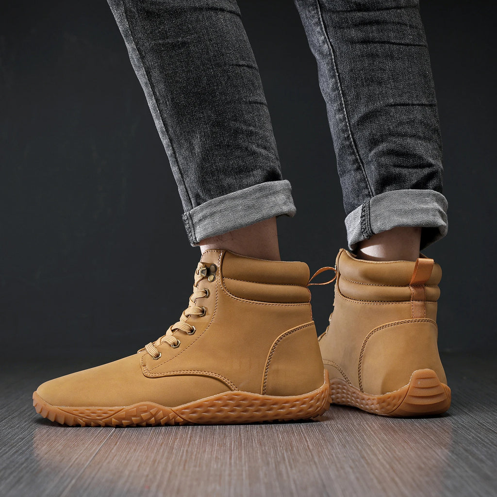 Men Wide Barefoot Shoes for Men Outdoor Trail Running Minimalist Walking Shoes Water resistant Non slip boots wear resistant