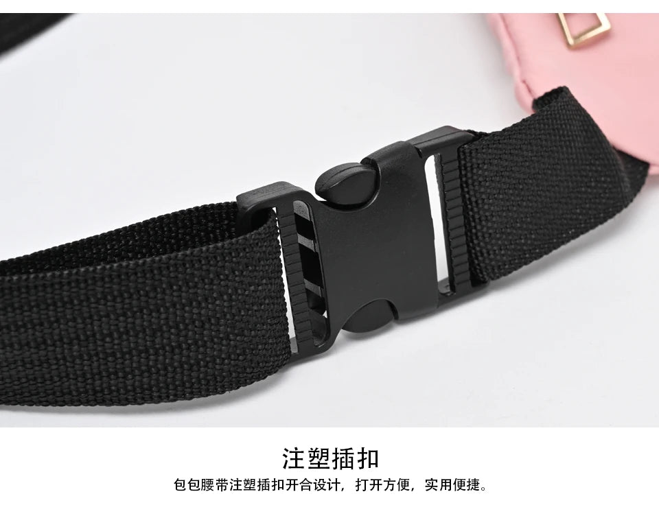 Waist Bag Women Fanny Pack Chest Shoulder Belt Bag Fashion Packs Party Crossbody Lady Travel Phone Pouch Lady Purse Bum Bags