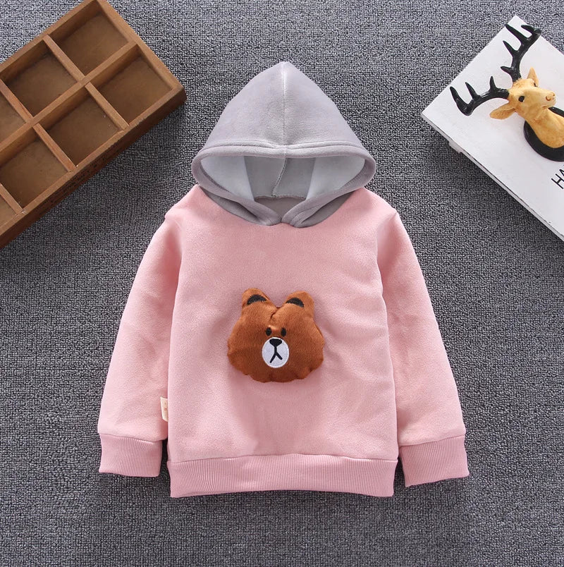 Boys Clothing Sets Children Fashion Cartoon Bear Baby T-shirt Vest Coat And Pants Suit 2pcs Outfits Kids Sport Suit1-4 years
