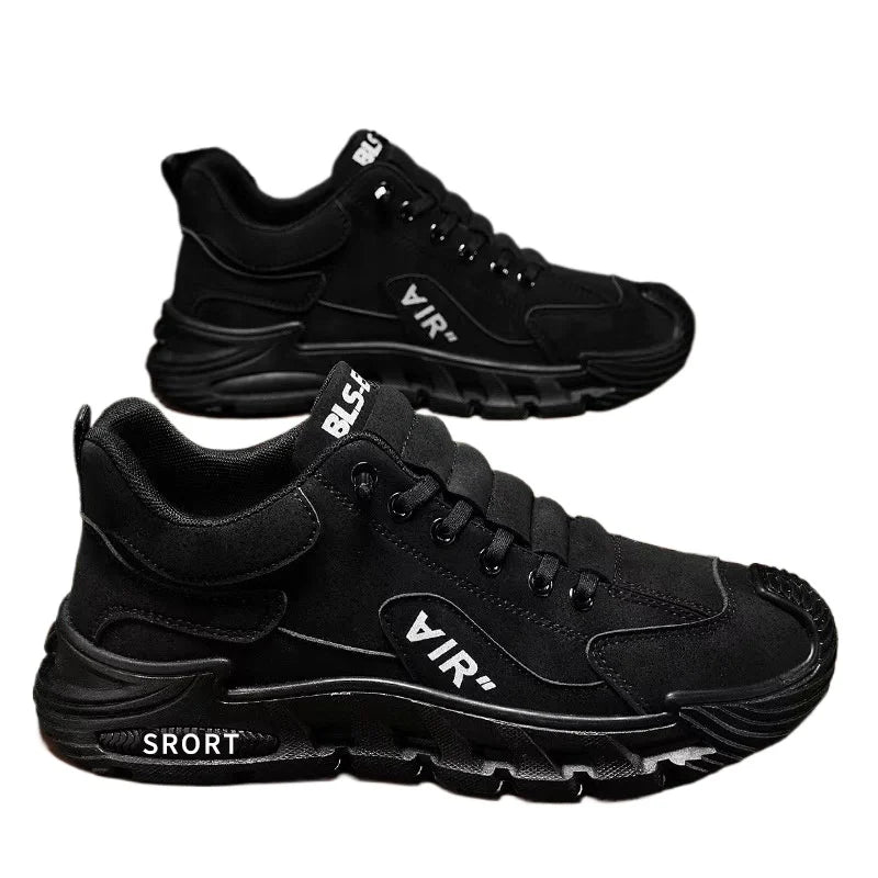 Men's Work Shoes 2025 New  Breathable Slip-On Anti-Slip Wear-Resistant Casual Sports Shoes Thick Bottom Labor Protection