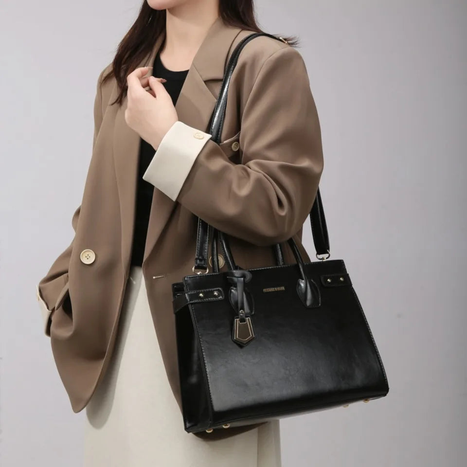 Genuine Handbags for Women 2025 New Luxury Ladies Hand Bags Female Leather Shoulder Top-Handle Crossbody Bags Casual Tote Sac