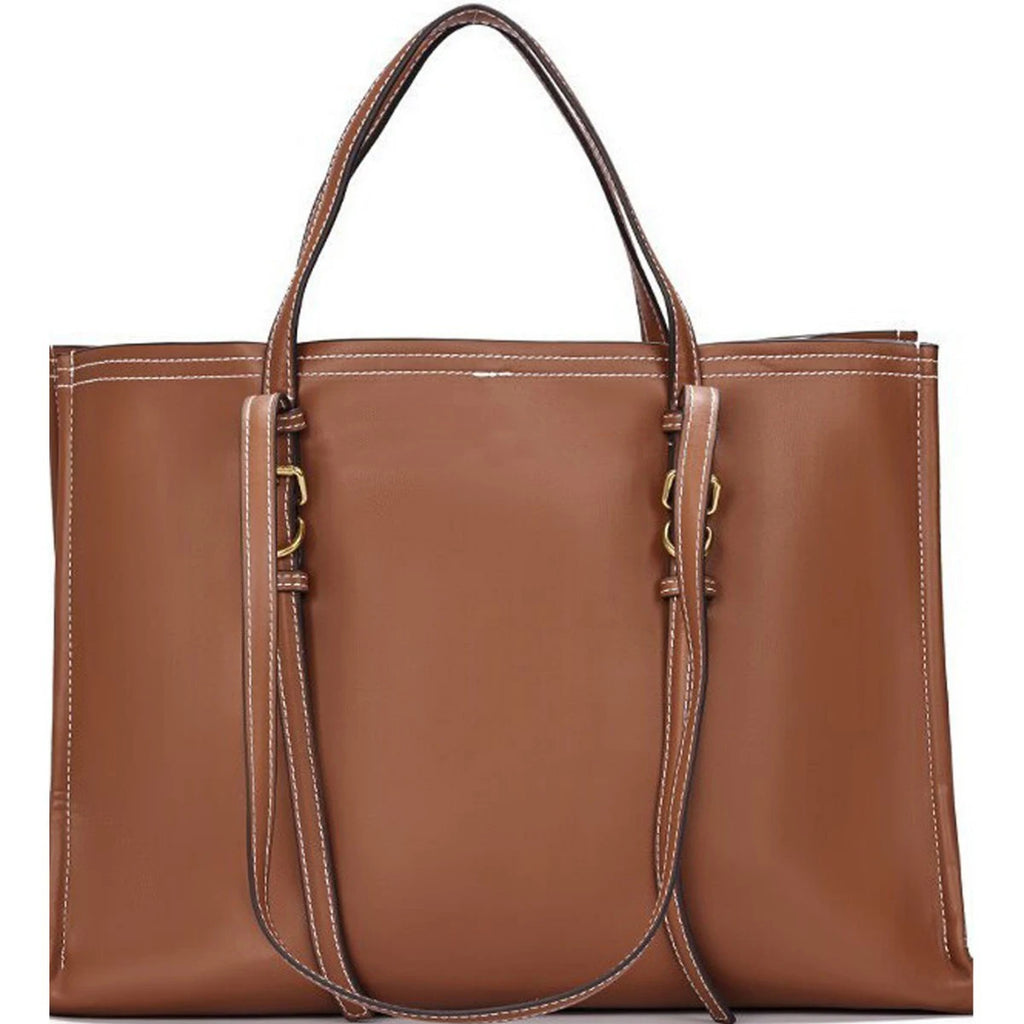 Large Capacity Tote Bags for Women Fashion Designer Shoulder Bag Soft PU Leather Women's Handbags Commuting Shopper Women Bag