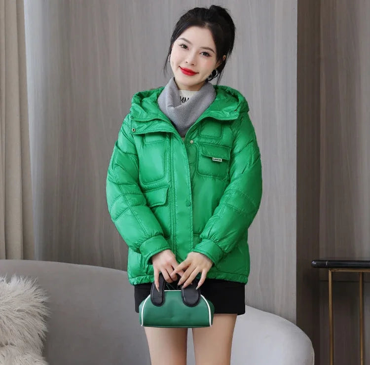 Loose Casual Short Padded Coats for Women Cotton Parkas Woman Great Warm Winter on Sale Discount Fashion 2025 Quilted Jackets