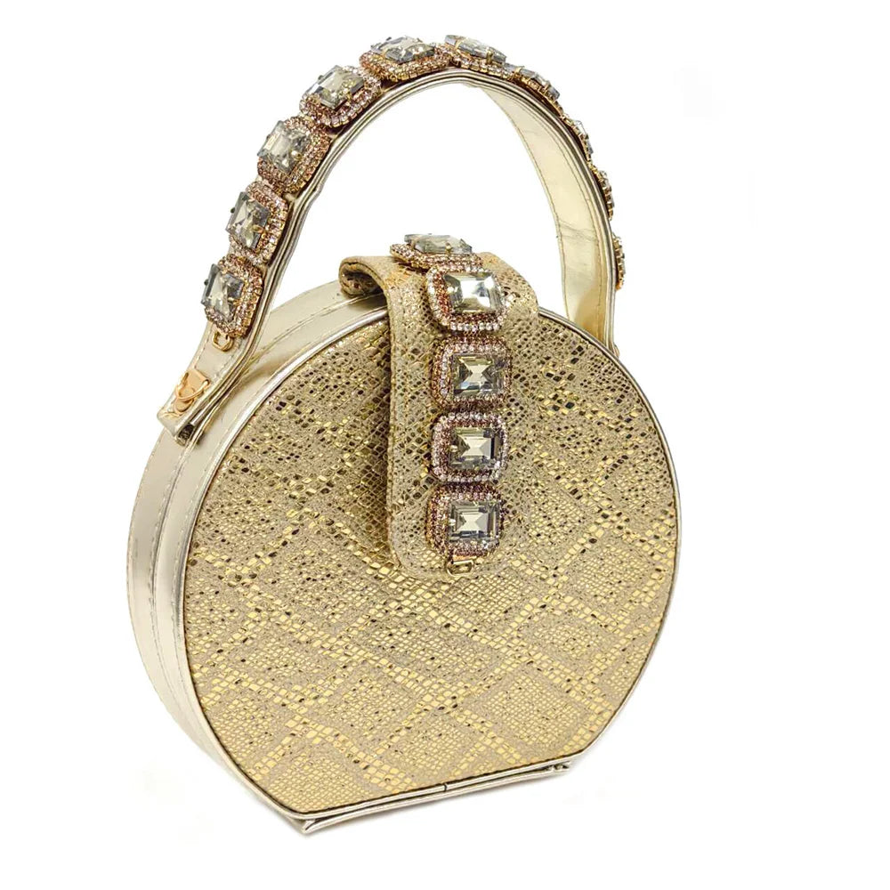 2024 Rhinestone Pointed-Toe High Heels Shoes and Bags Set for Women Wedding and Party Elegant Luxury Fashion in Wine Color