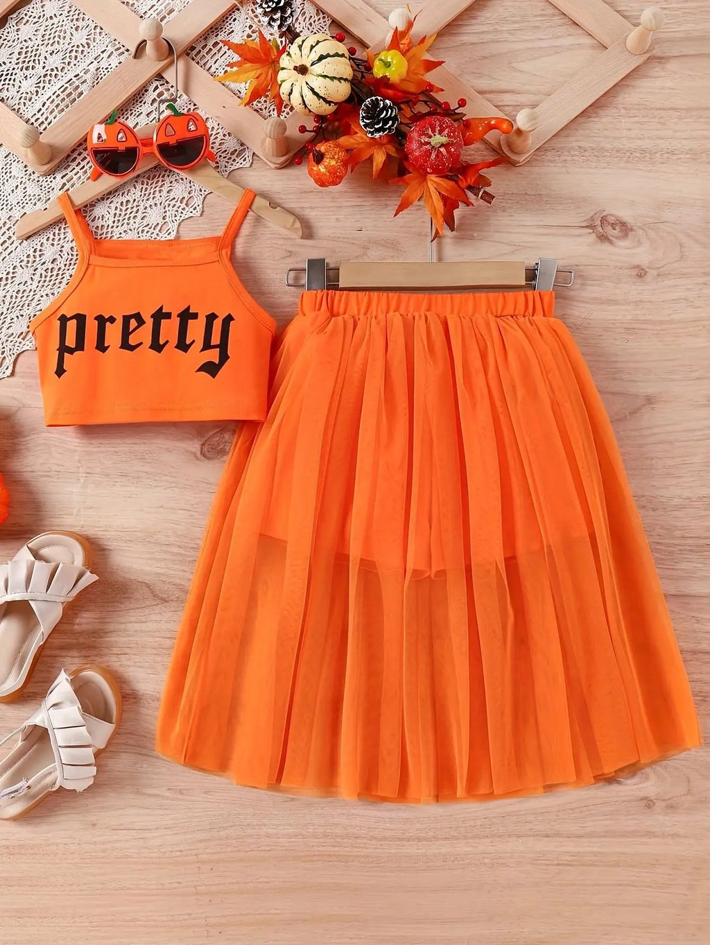 5-14 Years Teenagers Girls Clothing Sets Summer New Cotton Fashion Top + Mesh Skirt Two Piece Set Birthday Gifts Kids Clothes