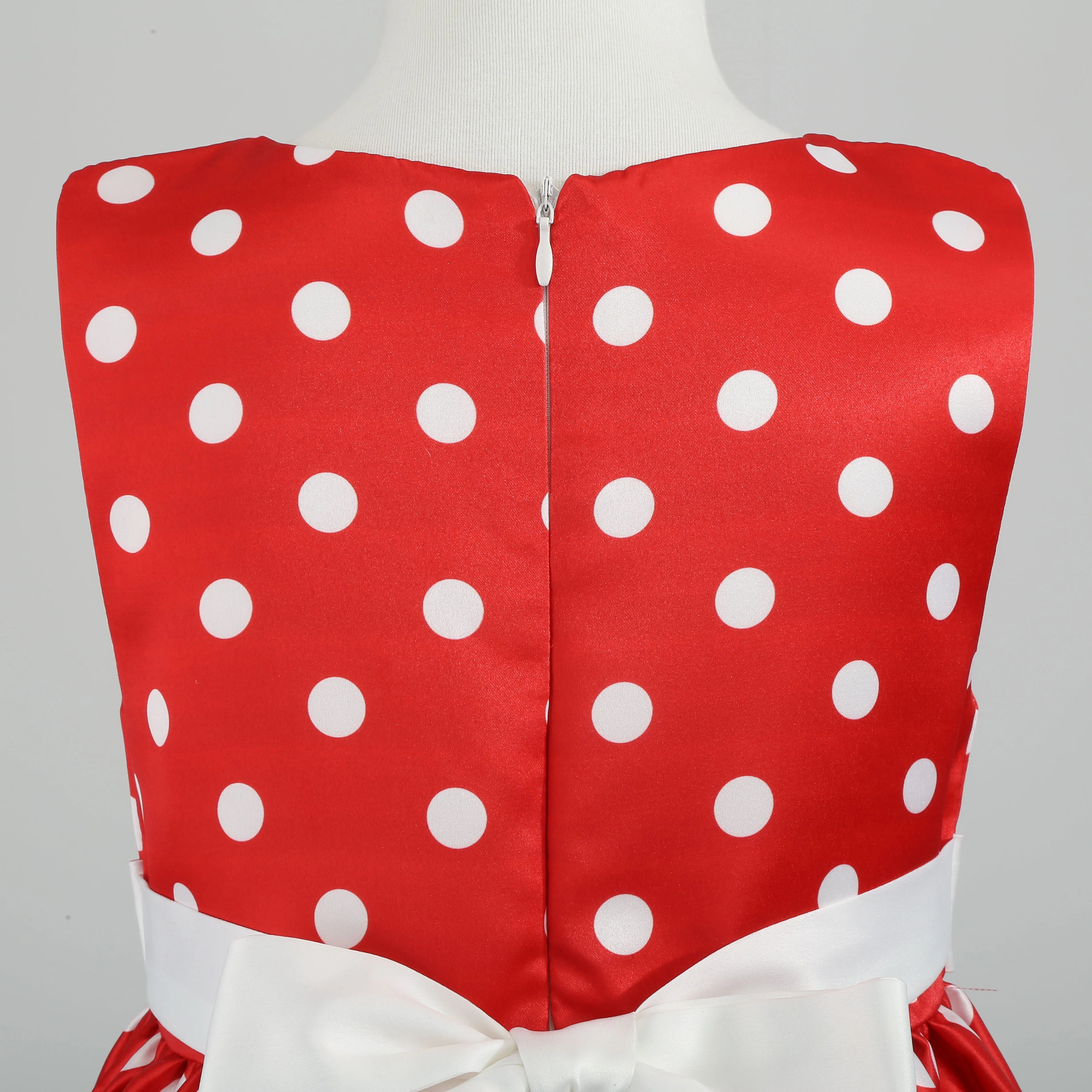 Girls' clothing, girls' baby clothes, skirt with bow and polka dot pattern, imitation show, Halloween party, exquisite clothing