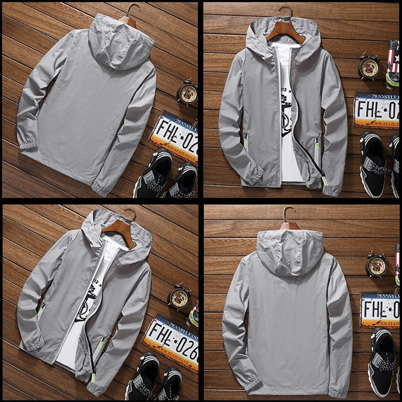 Men Women Bomber Hooded Jacket EMT Paramedic Emergency Medical Services Casual Thin Windbreaker Sunscreen Skin Jacket Outwear