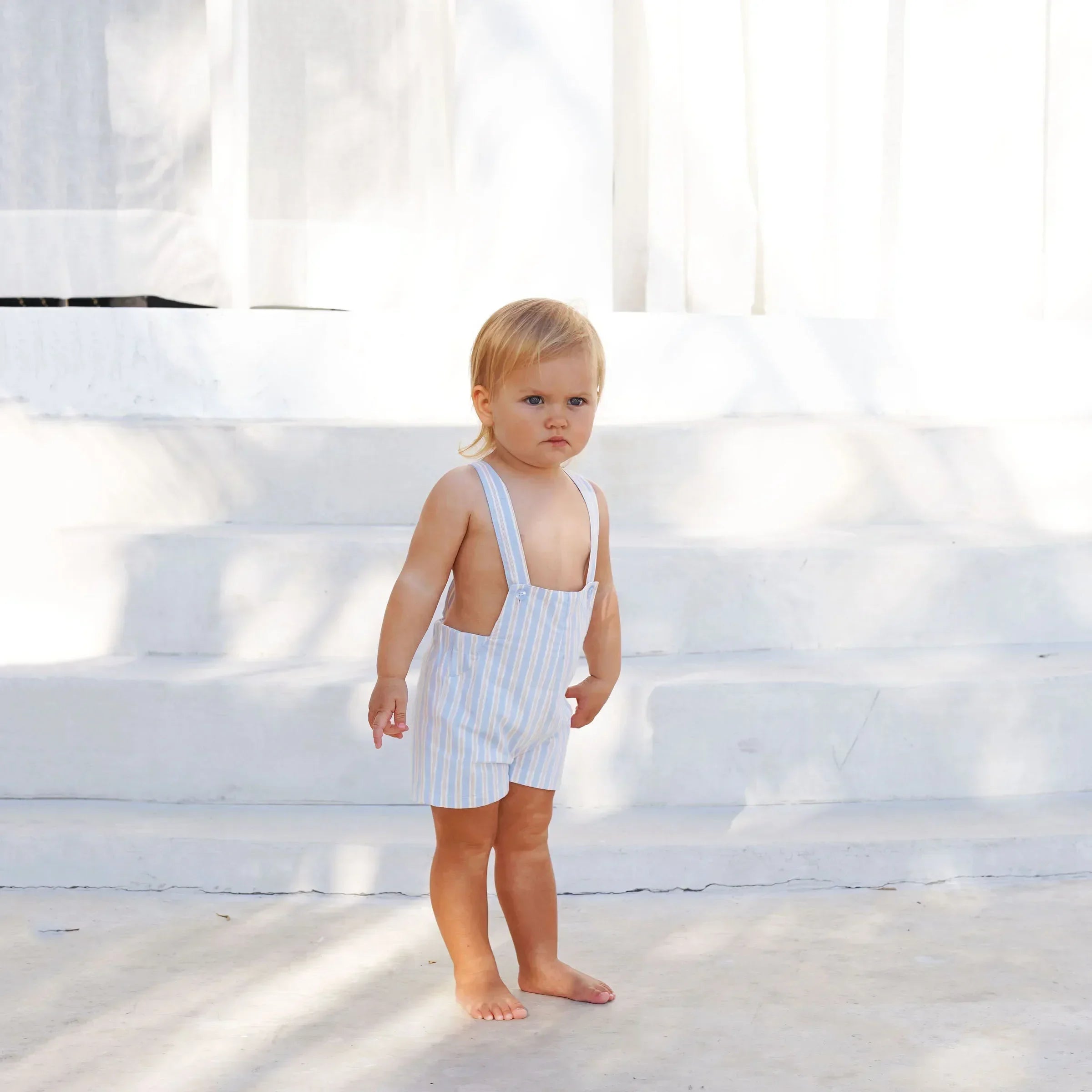 AP Summer Heirloom Striped Collection 2025SS Girls Handmade Smocked Dress Cute Baby Gilrl Set Boys Family Matching Clothing