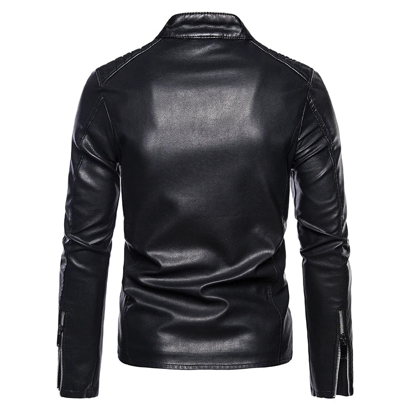 Men's Coat Men's Spring And Autumn Leather Jacket Fashion Men's 2024 New Popular Korean Version Slim Fashion Clothes