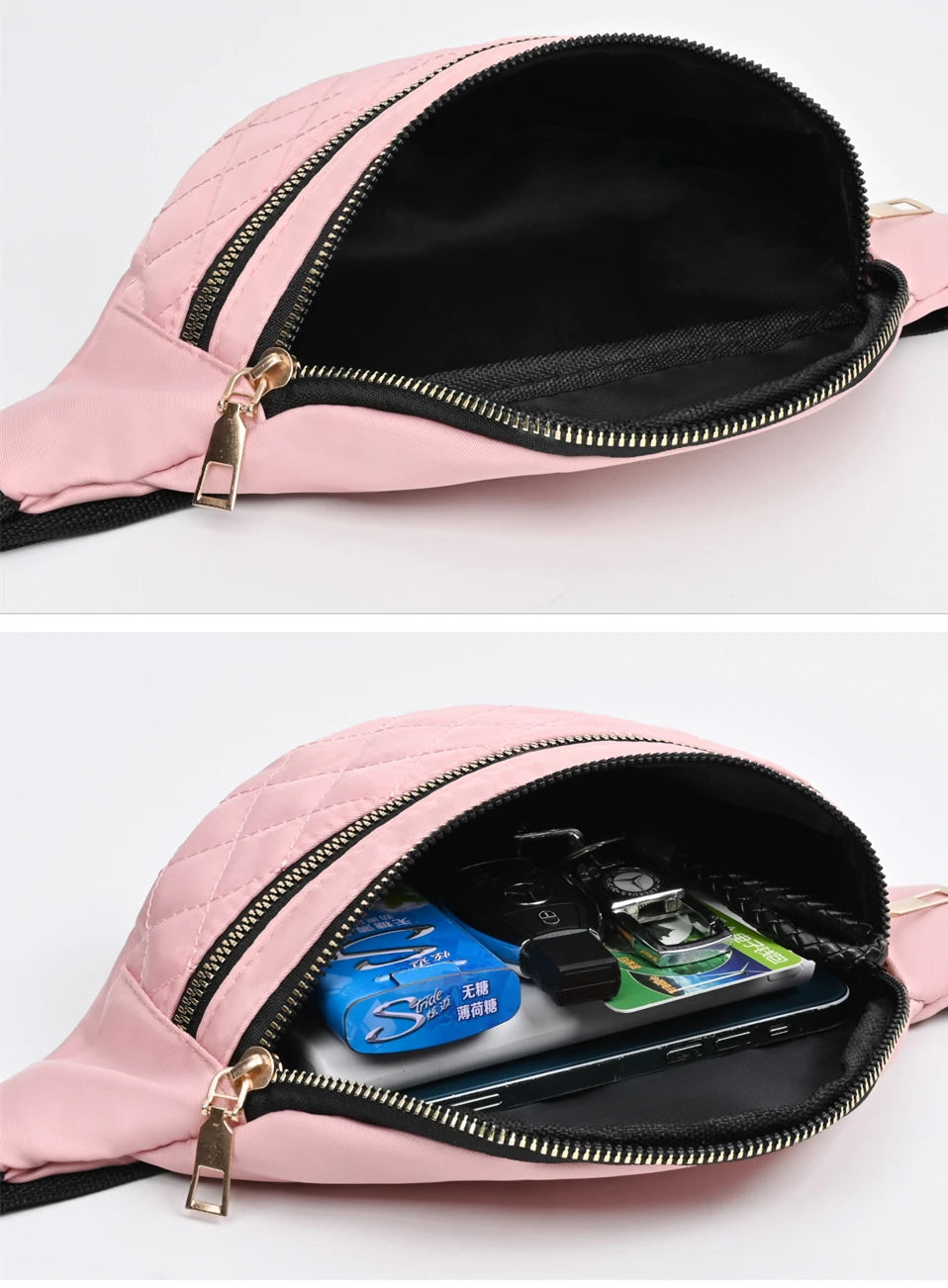 Waist Bag Women Fanny Pack Chest Shoulder Belt Bag Fashion Packs Party Crossbody Lady Travel Phone Pouch Lady Purse Bum Bags