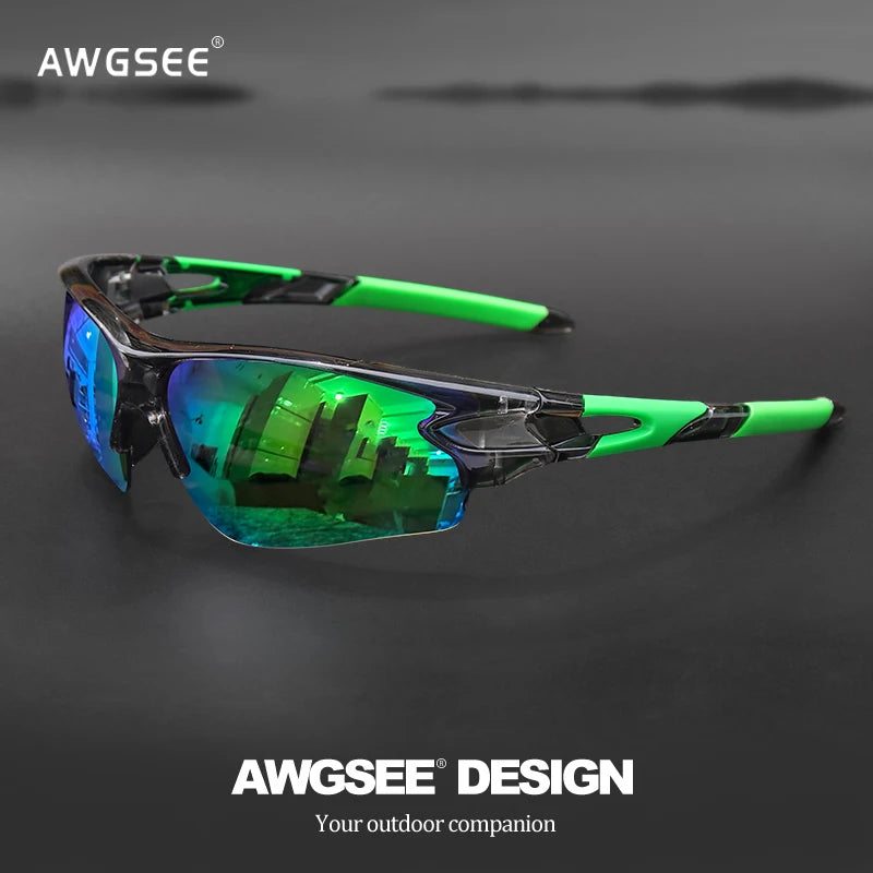 Sports Sunglasses for Men & Women – Semi-Rimless UV400 Protection for Baseball, Running, Fishing, Golf & Driving