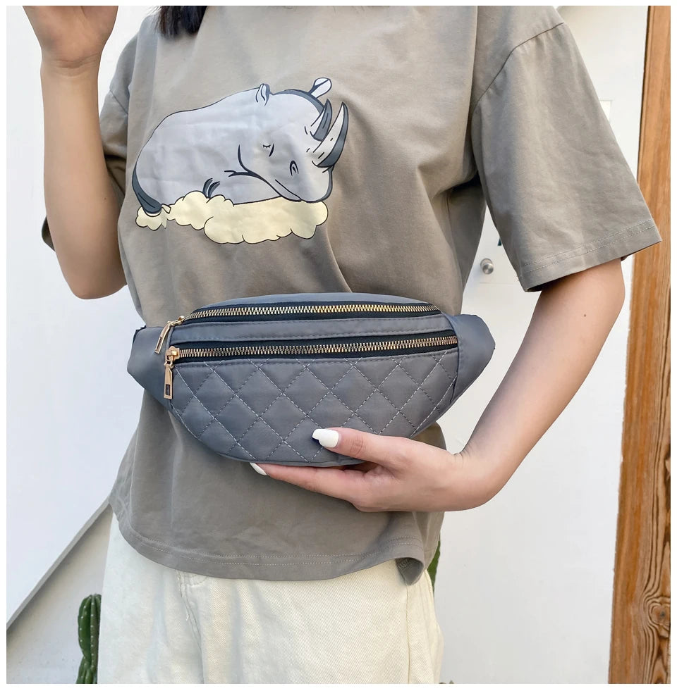 Waist Bag Women Fanny Pack Chest Shoulder Belt Bag Fashion Packs Party Crossbody Lady Travel Phone Pouch Lady Purse Bum Bags