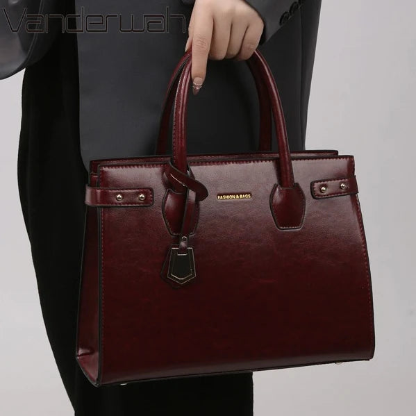 Genuine Handbags for Women 2025 New Luxury Ladies Hand Bags Female Leather Shoulder Top-Handle Crossbody Bags Casual Tote Sac