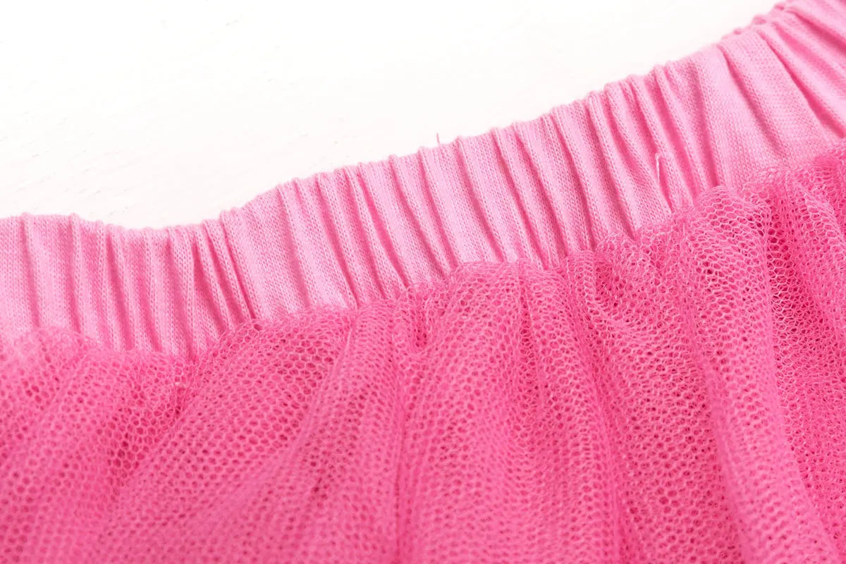 4-6year Baby Girl Dance Dress Girls Skirts Solid Gauze Kids Mini Casual Tutu Skirts Children Clothing