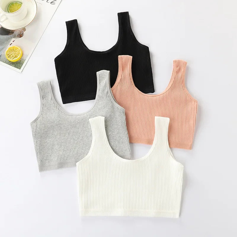 Girls Bra Crop Tops for Teens Underwear Breathable Kids Sports Training Bras  Children Soft Cotton Teenager Clothing Girls