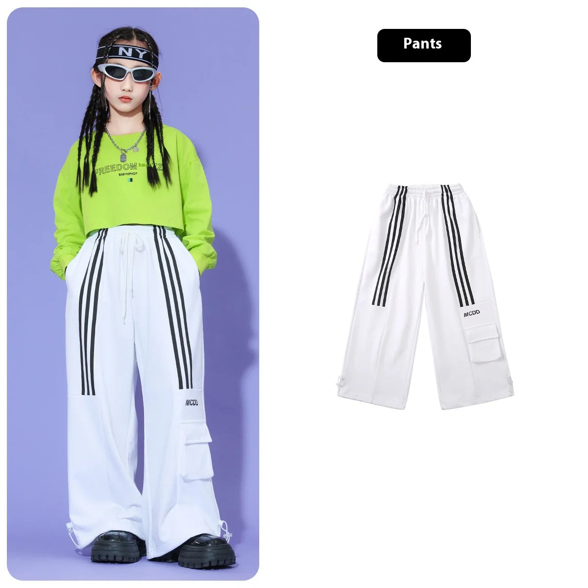 Girls Hip-hop Street Dance Trendy Clothing Children Jazz Dance Clothing Stage Shows Performance Costumes