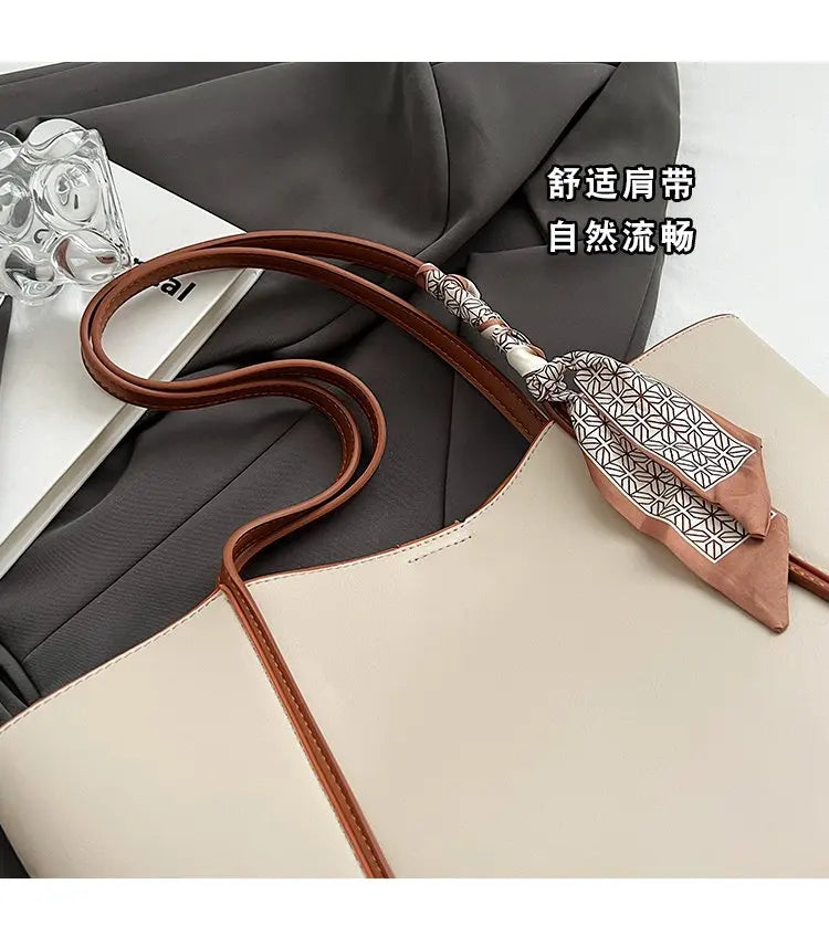 Women's Bag Casual Fashion Handbag New Summer Black Handbag Large Capacity Shoulder Bag Niche Commuter Female Bag Tote Bag