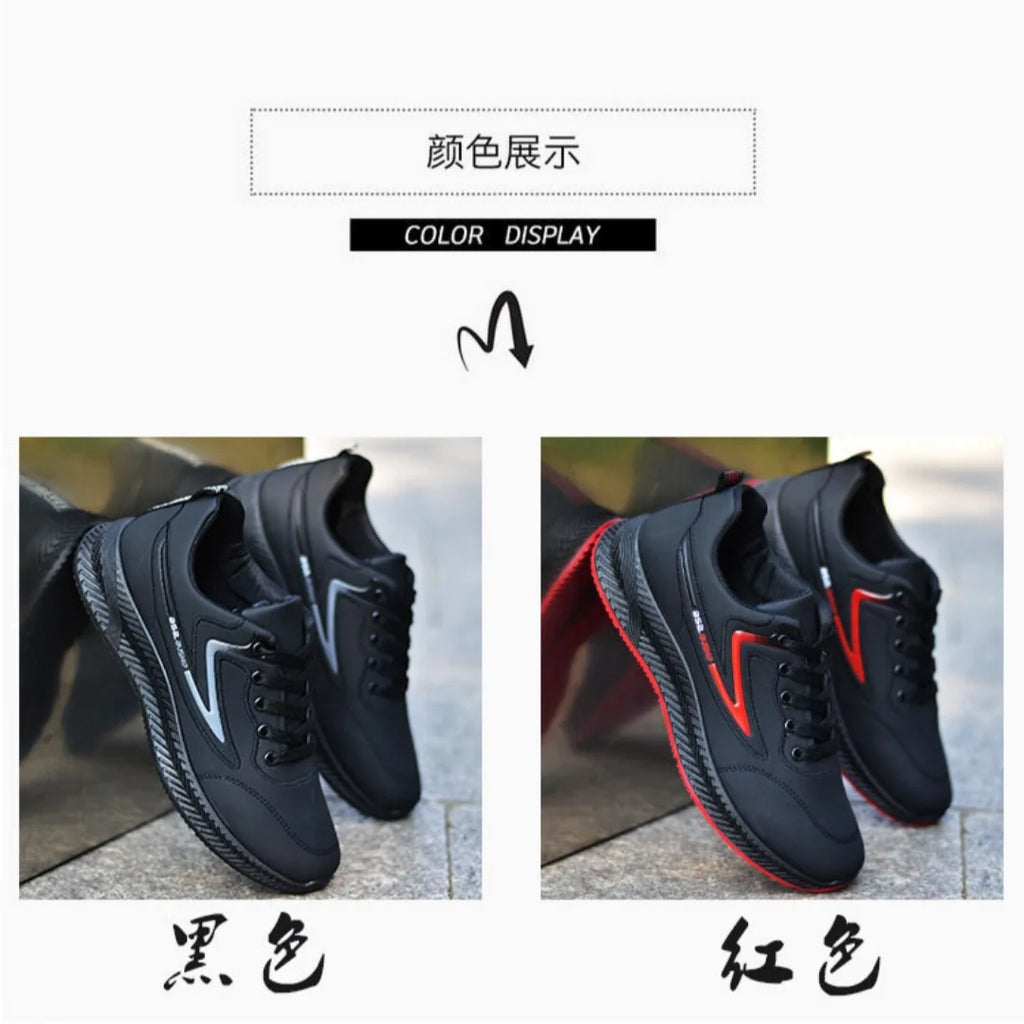 Men's shoes for autumn and winter are waterproof, versatile, anti-slip, sports and casual shoes, and men's low-top running shoes