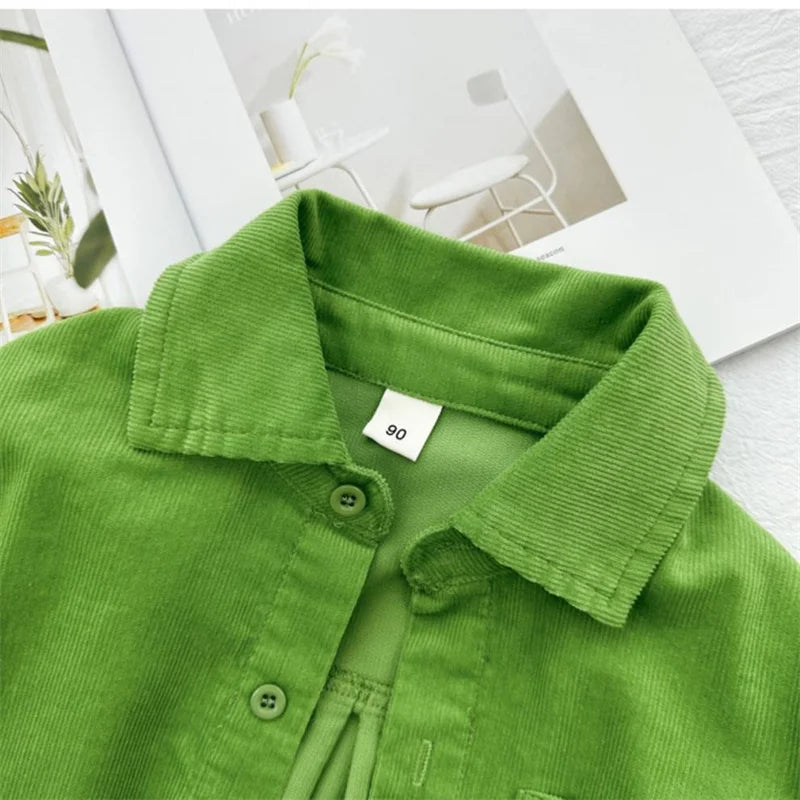 Boys Baby's Kids Blouse Coat Jacket Outwear Cotton 2024 Green Spring Autumn Shirts Outwear Sunscreen Beach Children's Clothing