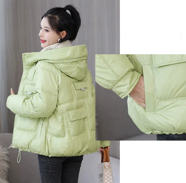 Loose Casual Short Padded Coats for Women Cotton Parkas Woman Great Warm Winter on Sale Discount Fashion 2025 Quilted Jackets