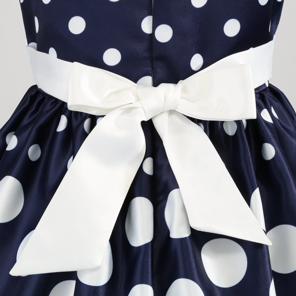 Girls' clothing, girls' baby clothes, skirt with bow and polka dot pattern, imitation show, Halloween party, exquisite clothing