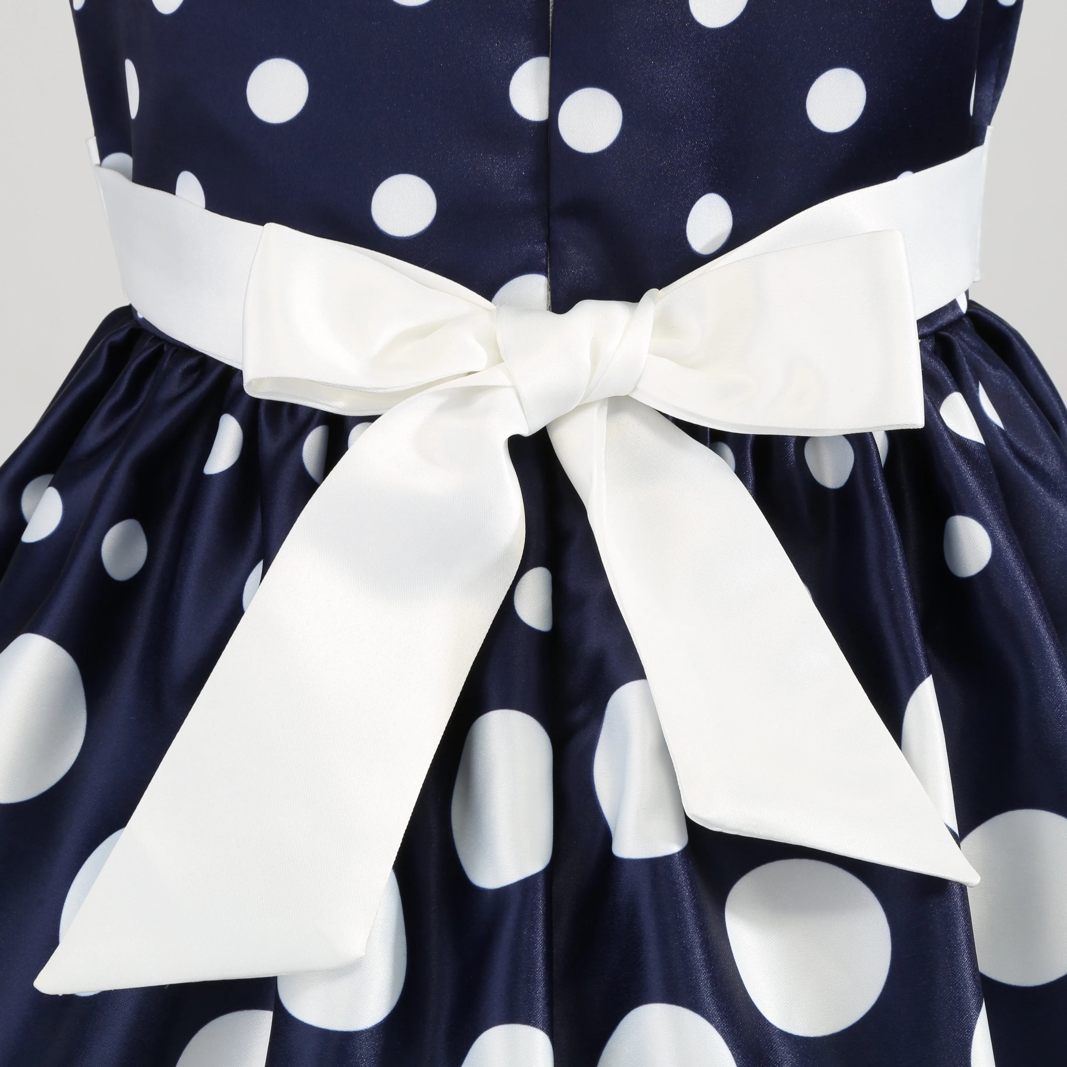 Girls' clothing, girls' baby clothes, skirt with bow and polka dot pattern, imitation show, Halloween party, exquisite clothing