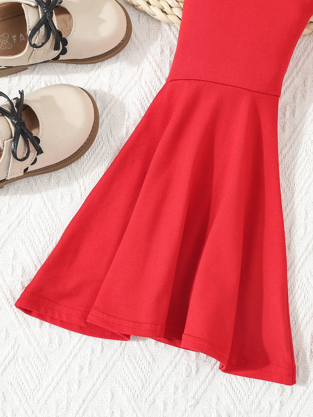 Autumn Kids Girls Clothing  Solid Color Bell-bottoms Elastic Waist  Flared Trousers Leggings Toddler Infant Girl's Clothing