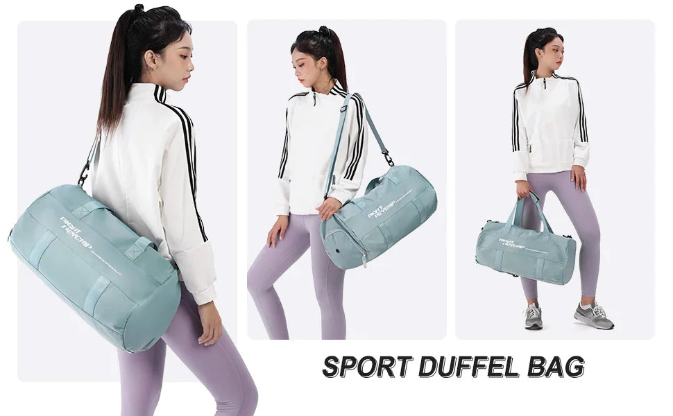 Travel Bags for Women Large Capacity Sports Fitness Bags Hand Luggage with Shoe Compartment Short Distance Travel Crossbody Bag