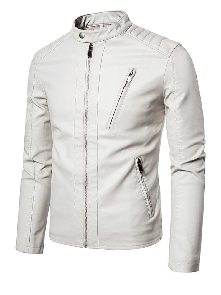 Men's Coat Men's Spring And Autumn Leather Jacket Fashion Men's 2024 New Popular Korean Version Slim Fashion Clothes